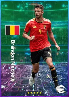 Brandon Mechele eFootball 2026 player card, 80 OVR CB