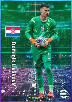 Dominik Livaković eFootball 2026 player card, 81 OVR GK