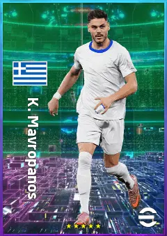 K. Mavropanos eFootball 2026 player card, 80 OVR CB