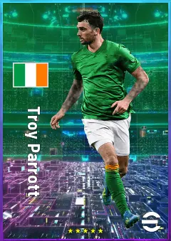 Troy Parrott eFootball 2026 player card, 80 OVR CF