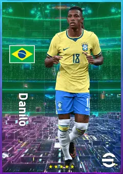 Danilo eFootball 2026 player card, 81 OVR DMF