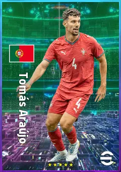 Tomás Araújo eFootball 2026 player card, 81 OVR CB