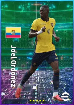 Joel Ordóñez eFootball 2026 player card, 81 OVR CB