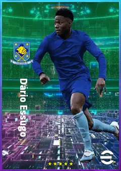 Dário Essugo eFootball 2026 player card, 80 OVR DMF