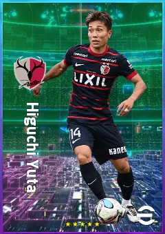 Higuchi Yuta eFootball 2026 player card, 76 OVR CMF