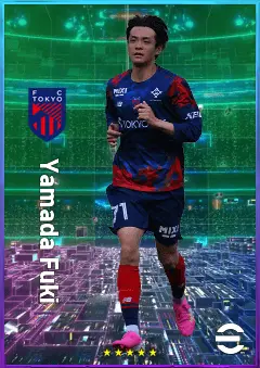 Yamada Fuki eFootball 2026 player card, 75 OVR RMF