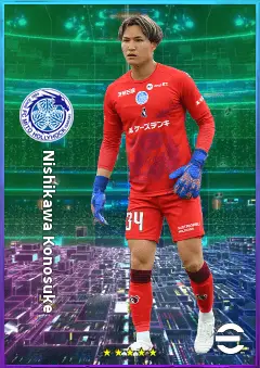 Nishikawa Konosuke eFootball 2026 player card, 76 OVR GK