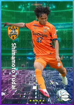 Shimamoto Yudai eFootball 2026 player card, 72 OVR CMF
