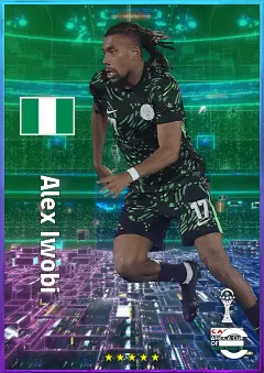 Alex Iwobi eFootball 2026 player card, 81 OVR LWF