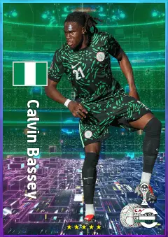Calvin Bassey eFootball 2026 player card, 81 OVR CB