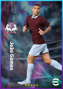 João Gomes eFootball 2026 player card, 82 OVR CMF