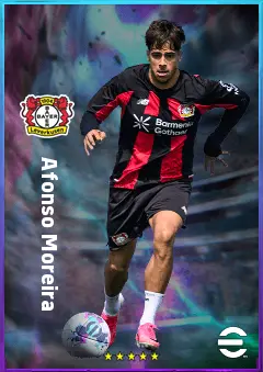 Afonso Moreira eFootball 2026 player card, 80 OVR LWF