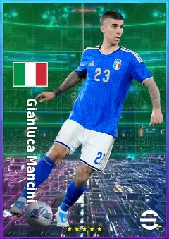 Gianluca Mancini eFootball 2026 player card, 81 OVR CB