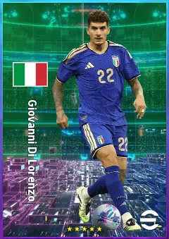 Giovanni Di Lorenzo eFootball 2026 player card, 82 OVR RB