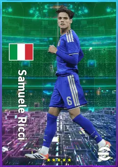 Samuele Ricci eFootball 2026 player card, 80 OVR DMF