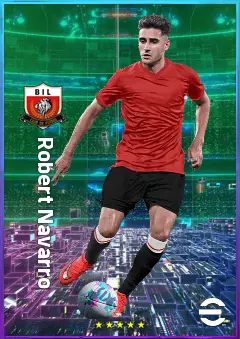Robert Navarro eFootball 2026 player card, 79 OVR AMF