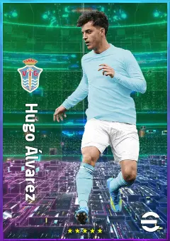 Hugo Álvarez eFootball 2026 player card, 78 OVR LMF