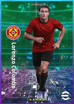 Lorenzo Colombo eFootball 2026 player card, 80 OVR CF