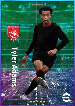 Tyler Adams eFootball 2026 player card, 81 OVR DMF