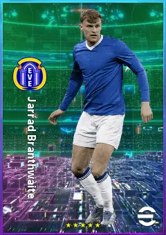 Jarrad Branthwaite eFootball 2026 player card, 81 OVR CB