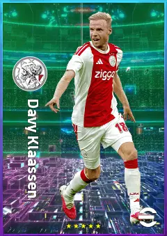 Davy Klaassen eFootball 2026 player card, 78 OVR CMF