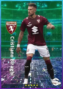 Cristiano Biraghi eFootball 2026 player card, 80 OVR LB
