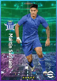 Martín Satriano eFootball 2026 player card, 78 OVR CF