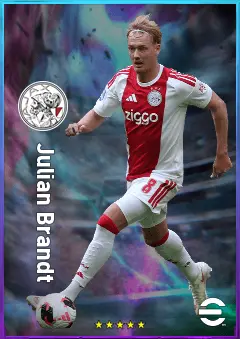 Julian Brandt eFootball 2026 player card, 81 OVR AMF