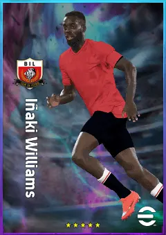 Iñaki Williams eFootball 2026 player card, 81 OVR RWF