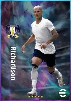 Richarlison eFootball 2026 player card, 80 OVR CF