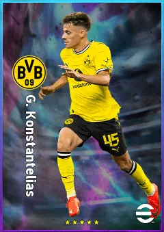G. Konstantelias eFootball 2026 player card, 79 OVR LWF