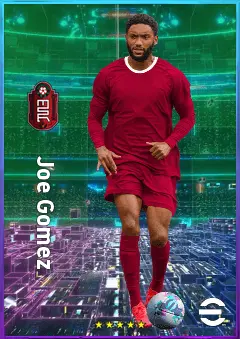 Joe Gomez eFootball 2026 player card, 81 OVR CB