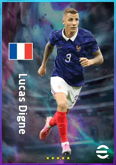 Lucas Digne eFootball 2026 player card, 81 OVR LB