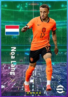 Noa Lang eFootball 2026 player card, 80 OVR LWF