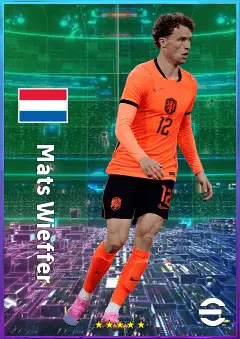 Mats Wieffer eFootball 2026 player card, 80 OVR DMF