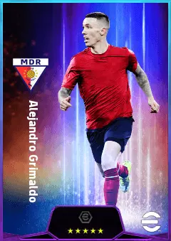 Alejandro Grimaldo eFootball 2026 player card, 82 OVR LB