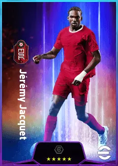 Jérémy Jacquet eFootball 2026 player card, 81 OVR CB