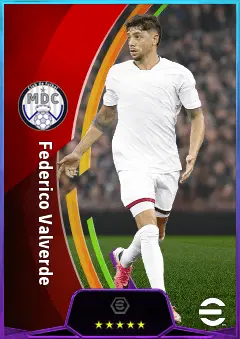 Federico Valverde eFootball 2026 player card, 84 OVR CMF
