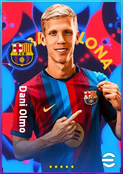 Dani Olmo eFootball 2026 player card, 94 OVR AMF
