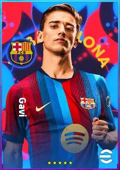 Gavi eFootball 2026 player card, 94 OVR CMF