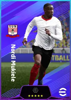 Nordi Mukiele eFootball 2026 player card, 81 OVR RB