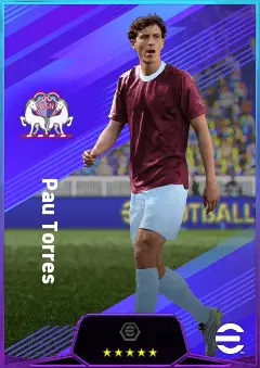 Pau Torres eFootball 2026 player card, 82 OVR CB