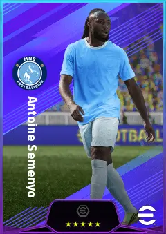 Antoine Semenyo eFootball 2026 player card, 83 OVR RWF