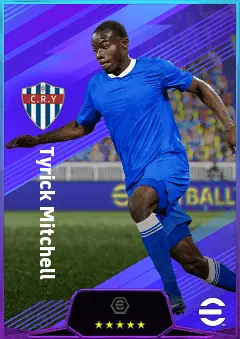 Tyrick Mitchell eFootball 2026 player card, 82 OVR LB