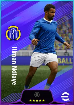 Iliman Ndiaye eFootball 2026 player card, 82 OVR RMF
