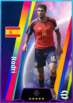 Rodri eFootball 2026 player card, 85 OVR DMF
