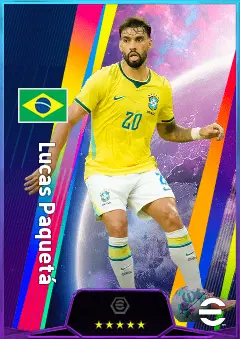 Lucas Paquetá eFootball 2026 player card, 81 OVR AMF