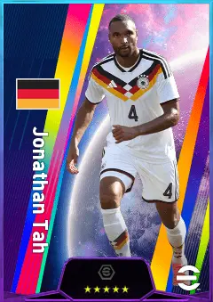 Jonathan Tah eFootball 2026 player card, 84 OVR CB