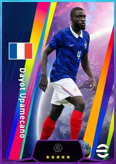 Dayot Upamecano eFootball 2026 player card, 84 OVR CB