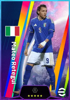 Mateo Retegui eFootball 2026 player card, 81 OVR CF